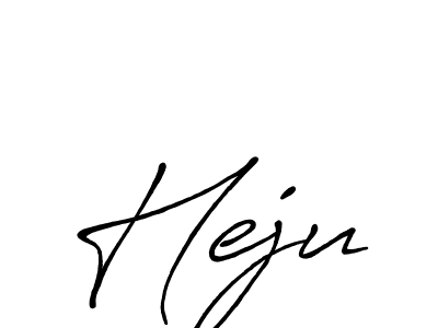 Heju stylish signature style. Best Handwritten Sign (Antro_Vectra_Bolder) for my name. Handwritten Signature Collection Ideas for my name Heju. Heju signature style 7 images and pictures png