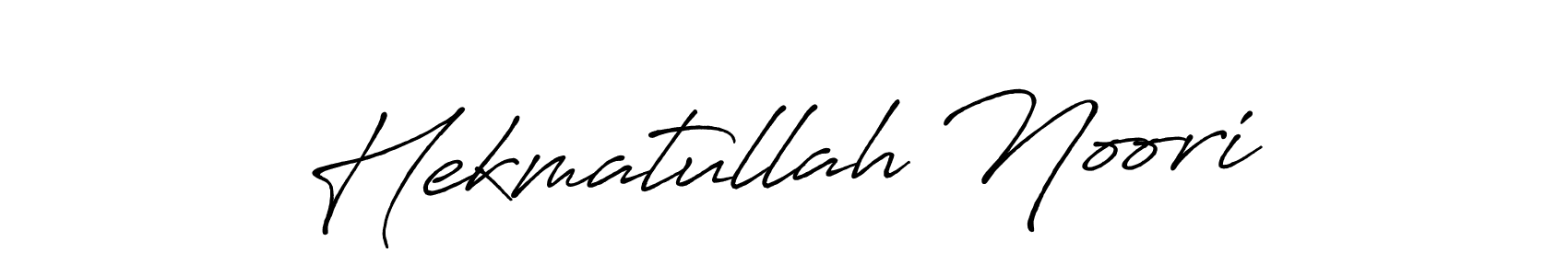 Design your own signature with our free online signature maker. With this signature software, you can create a handwritten (Antro_Vectra_Bolder) signature for name Hekmatullah Noori. Hekmatullah Noori signature style 7 images and pictures png