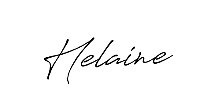 How to make Helaine signature? Antro_Vectra_Bolder is a professional autograph style. Create handwritten signature for Helaine name. Helaine signature style 7 images and pictures png