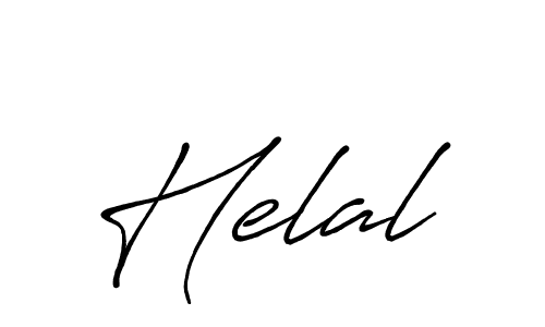 Design your own signature with our free online signature maker. With this signature software, you can create a handwritten (Antro_Vectra_Bolder) signature for name Helal. Helal signature style 7 images and pictures png