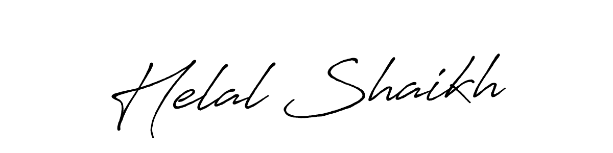 The best way (Antro_Vectra_Bolder) to make a short signature is to pick only two or three words in your name. The name Helal Shaikh include a total of six letters. For converting this name. Helal Shaikh signature style 7 images and pictures png