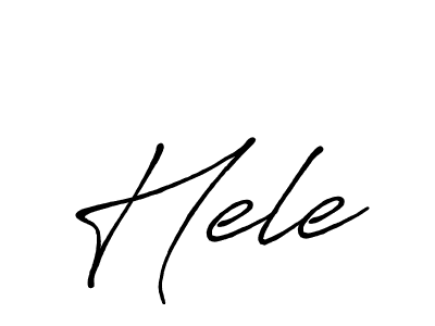 if you are searching for the best signature style for your name Hele. so please give up your signature search. here we have designed multiple signature styles  using Antro_Vectra_Bolder. Hele signature style 7 images and pictures png