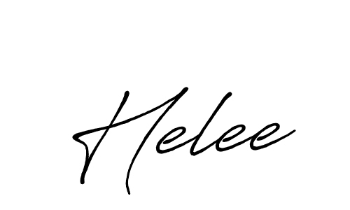 Make a beautiful signature design for name Helee. With this signature (Antro_Vectra_Bolder) style, you can create a handwritten signature for free. Helee signature style 7 images and pictures png