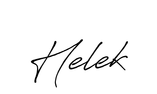 Design your own signature with our free online signature maker. With this signature software, you can create a handwritten (Antro_Vectra_Bolder) signature for name Helek. Helek signature style 7 images and pictures png