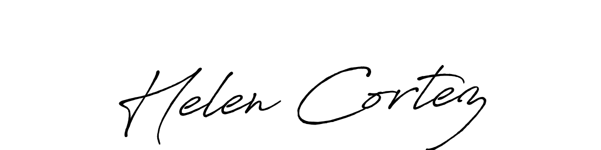 It looks lik you need a new signature style for name Helen Cortez. Design unique handwritten (Antro_Vectra_Bolder) signature with our free signature maker in just a few clicks. Helen Cortez signature style 7 images and pictures png