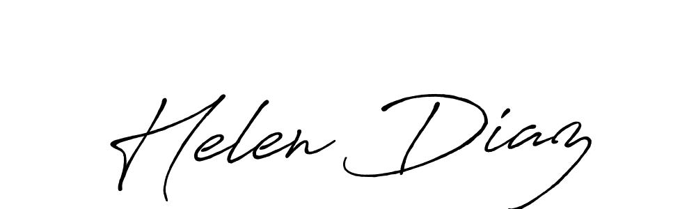 The best way (Antro_Vectra_Bolder) to make a short signature is to pick only two or three words in your name. The name Helen Diaz include a total of six letters. For converting this name. Helen Diaz signature style 7 images and pictures png