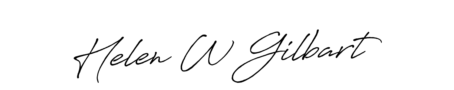 Similarly Antro_Vectra_Bolder is the best handwritten signature design. Signature creator online .You can use it as an online autograph creator for name Helen W Gilbart. Helen W Gilbart signature style 7 images and pictures png