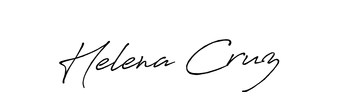 How to make Helena Cruz name signature. Use Antro_Vectra_Bolder style for creating short signs online. This is the latest handwritten sign. Helena Cruz signature style 7 images and pictures png