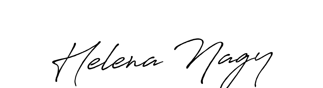 Make a beautiful signature design for name Helena Nagy. With this signature (Antro_Vectra_Bolder) style, you can create a handwritten signature for free. Helena Nagy signature style 7 images and pictures png