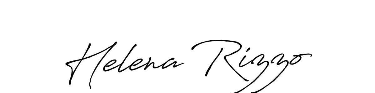 Create a beautiful signature design for name Helena Rizzo. With this signature (Antro_Vectra_Bolder) fonts, you can make a handwritten signature for free. Helena Rizzo signature style 7 images and pictures png