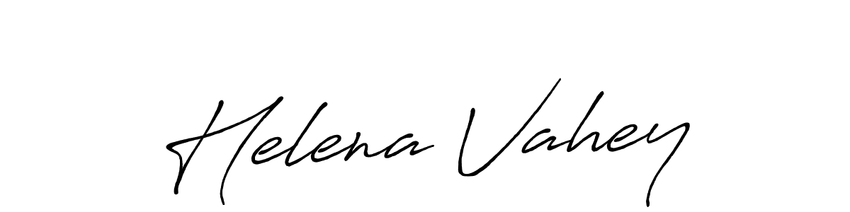 Helena Vahey stylish signature style. Best Handwritten Sign (Antro_Vectra_Bolder) for my name. Handwritten Signature Collection Ideas for my name Helena Vahey. Helena Vahey signature style 7 images and pictures png