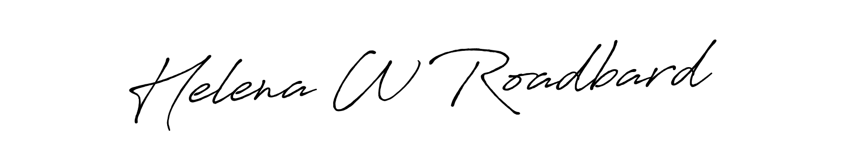 Create a beautiful signature design for name Helena W Roadbard. With this signature (Antro_Vectra_Bolder) fonts, you can make a handwritten signature for free. Helena W Roadbard signature style 7 images and pictures png