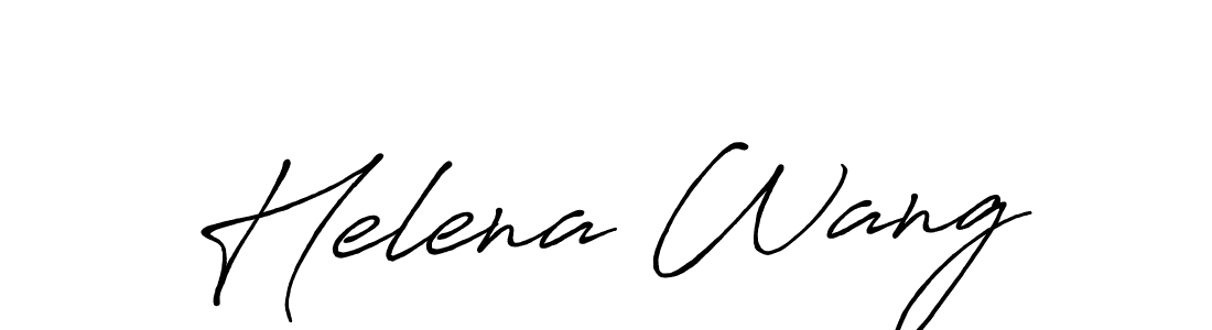 Also You can easily find your signature by using the search form. We will create Helena Wang name handwritten signature images for you free of cost using Antro_Vectra_Bolder sign style. Helena Wang signature style 7 images and pictures png