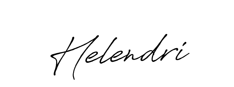 Helendri stylish signature style. Best Handwritten Sign (Antro_Vectra_Bolder) for my name. Handwritten Signature Collection Ideas for my name Helendri. Helendri signature style 7 images and pictures png