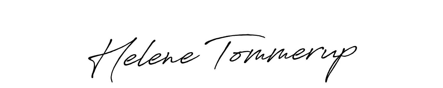 Create a beautiful signature design for name Helene Tommerup. With this signature (Antro_Vectra_Bolder) fonts, you can make a handwritten signature for free. Helene Tommerup signature style 7 images and pictures png