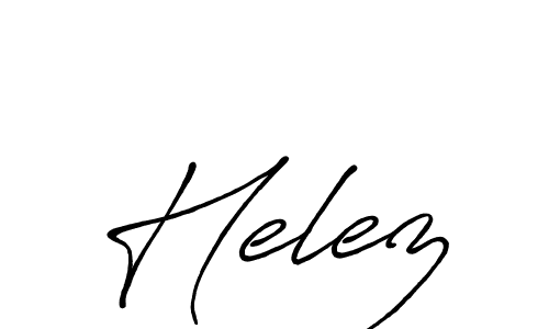 Make a beautiful signature design for name Helez. With this signature (Antro_Vectra_Bolder) style, you can create a handwritten signature for free. Helez signature style 7 images and pictures png