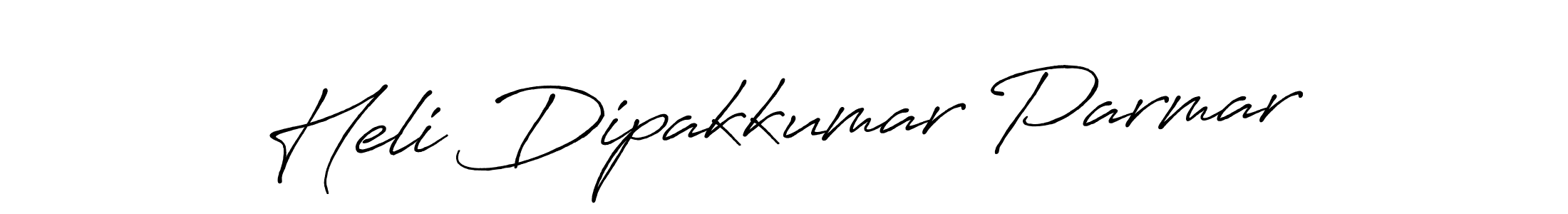 How to make Heli Dipakkumar Parmar name signature. Use Antro_Vectra_Bolder style for creating short signs online. This is the latest handwritten sign. Heli Dipakkumar Parmar signature style 7 images and pictures png