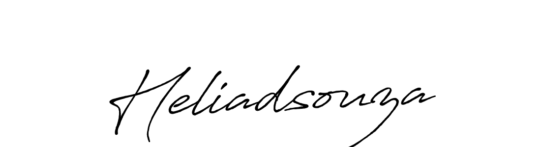 How to make Heliadsouza name signature. Use Antro_Vectra_Bolder style for creating short signs online. This is the latest handwritten sign. Heliadsouza signature style 7 images and pictures png