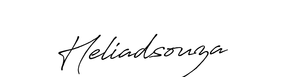 How to make Heliadsouza name signature. Use Antro_Vectra_Bolder style for creating short signs online. This is the latest handwritten sign. Heliadsouza signature style 7 images and pictures png