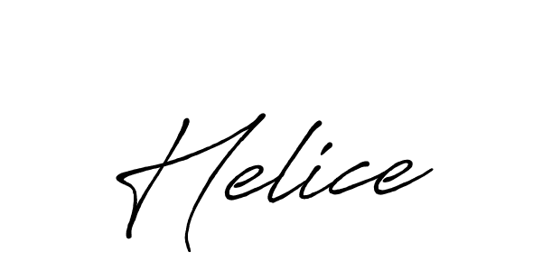 Make a beautiful signature design for name Helice. With this signature (Antro_Vectra_Bolder) style, you can create a handwritten signature for free. Helice signature style 7 images and pictures png