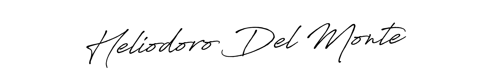 Make a short Heliodoro Del Monte signature style. Manage your documents anywhere anytime using Antro_Vectra_Bolder. Create and add eSignatures, submit forms, share and send files easily. Heliodoro Del Monte signature style 7 images and pictures png