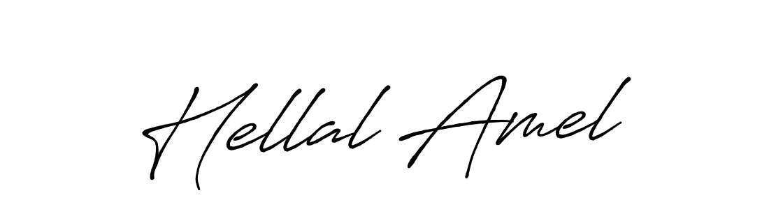 This is the best signature style for the Hellal Amel name. Also you like these signature font (Antro_Vectra_Bolder). Mix name signature. Hellal Amel signature style 7 images and pictures png