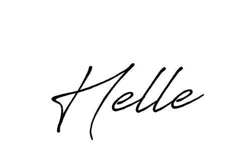 You should practise on your own different ways (Antro_Vectra_Bolder) to write your name (Helle) in signature. don't let someone else do it for you. Helle signature style 7 images and pictures png