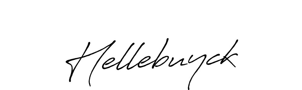 Create a beautiful signature design for name Hellebuyck. With this signature (Antro_Vectra_Bolder) fonts, you can make a handwritten signature for free. Hellebuyck signature style 7 images and pictures png