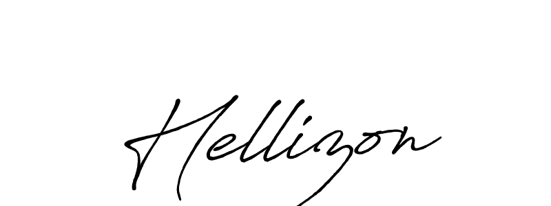 How to make Hellizon signature? Antro_Vectra_Bolder is a professional autograph style. Create handwritten signature for Hellizon name. Hellizon signature style 7 images and pictures png