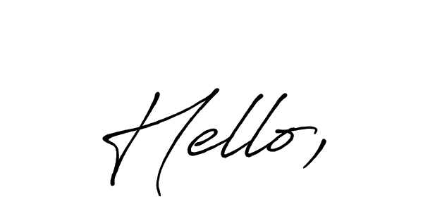 How to Draw Hello, signature style? Antro_Vectra_Bolder is a latest design signature styles for name Hello,. Hello, signature style 7 images and pictures png