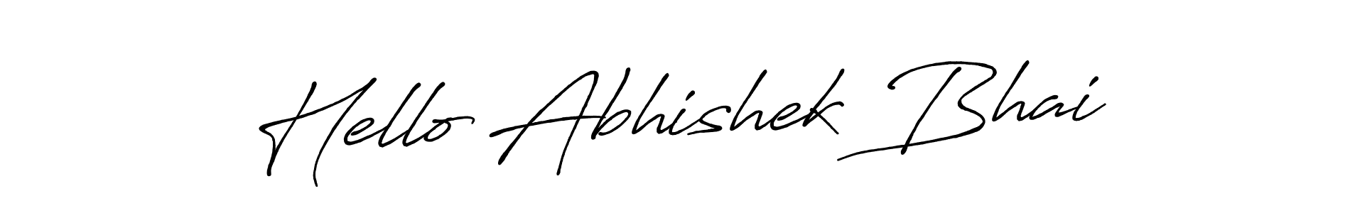 Once you've used our free online signature maker to create your best signature Antro_Vectra_Bolder style, it's time to enjoy all of the benefits that Hello Abhishek Bhai name signing documents. Hello Abhishek Bhai signature style 7 images and pictures png