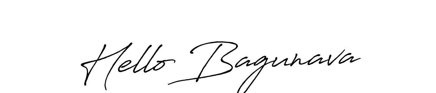 How to make Hello Bagunava signature? Antro_Vectra_Bolder is a professional autograph style. Create handwritten signature for Hello Bagunava name. Hello Bagunava signature style 7 images and pictures png