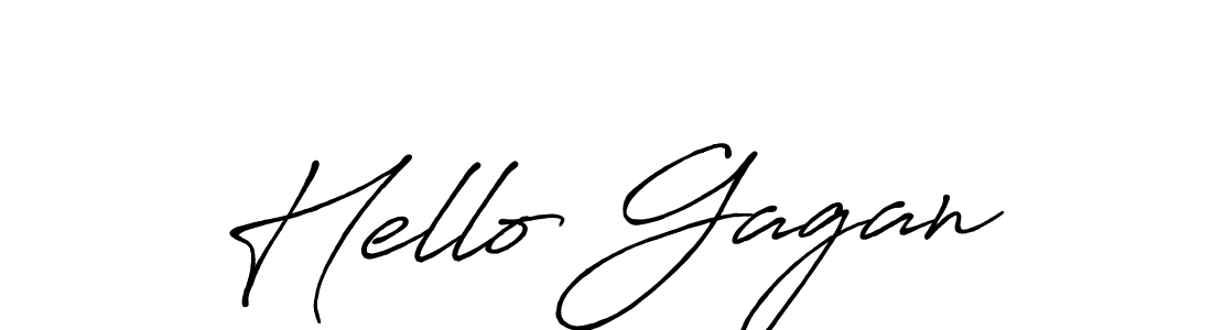 Create a beautiful signature design for name Hello Gagan. With this signature (Antro_Vectra_Bolder) fonts, you can make a handwritten signature for free. Hello Gagan signature style 7 images and pictures png