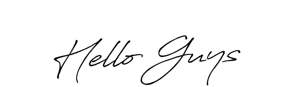 The best way (Antro_Vectra_Bolder) to make a short signature is to pick only two or three words in your name. The name Hello Guys include a total of six letters. For converting this name. Hello Guys signature style 7 images and pictures png