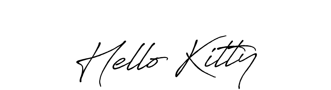 How to Draw Hello Kitty signature style? Antro_Vectra_Bolder is a latest design signature styles for name Hello Kitty. Hello Kitty signature style 7 images and pictures png