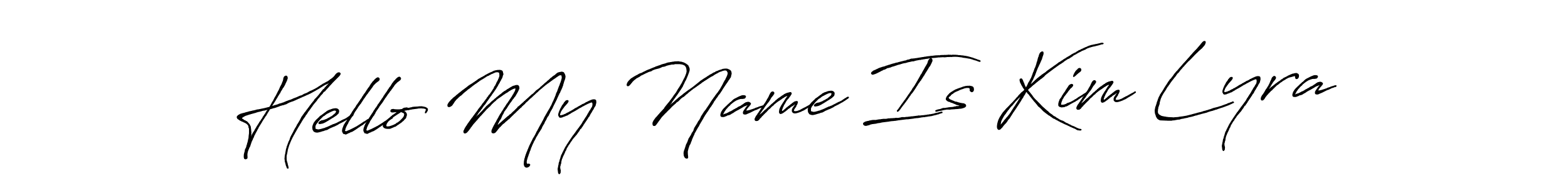 How to Draw Hello My Name Is Kim Lyra signature style? Antro_Vectra_Bolder is a latest design signature styles for name Hello My Name Is Kim Lyra. Hello My Name Is Kim Lyra signature style 7 images and pictures png