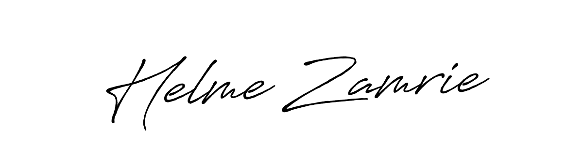 It looks lik you need a new signature style for name Helme Zamrie. Design unique handwritten (Antro_Vectra_Bolder) signature with our free signature maker in just a few clicks. Helme Zamrie signature style 7 images and pictures png