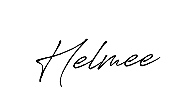 You should practise on your own different ways (Antro_Vectra_Bolder) to write your name (Helmee) in signature. don't let someone else do it for you. Helmee signature style 7 images and pictures png