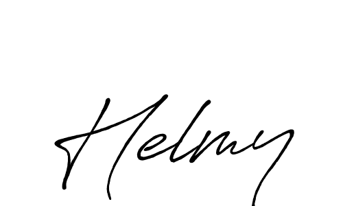 Create a beautiful signature design for name Helmy. With this signature (Antro_Vectra_Bolder) fonts, you can make a handwritten signature for free. Helmy signature style 7 images and pictures png