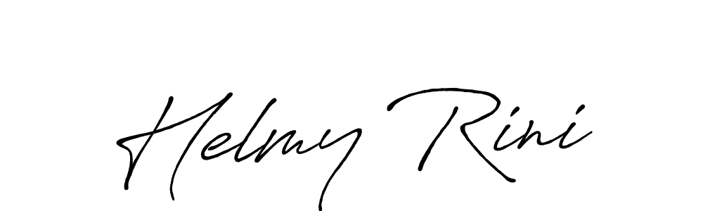 Use a signature maker to create a handwritten signature online. With this signature software, you can design (Antro_Vectra_Bolder) your own signature for name Helmy Rini. Helmy Rini signature style 7 images and pictures png