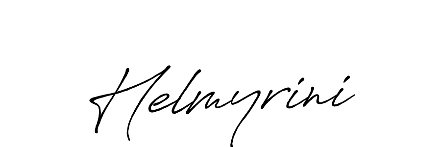 Helmyrini stylish signature style. Best Handwritten Sign (Antro_Vectra_Bolder) for my name. Handwritten Signature Collection Ideas for my name Helmyrini. Helmyrini signature style 7 images and pictures png