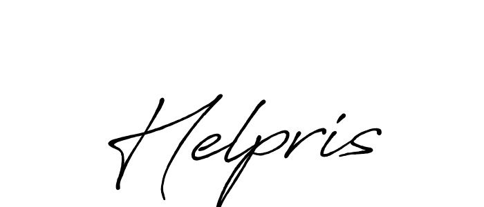 Create a beautiful signature design for name Helpris. With this signature (Antro_Vectra_Bolder) fonts, you can make a handwritten signature for free. Helpris signature style 7 images and pictures png