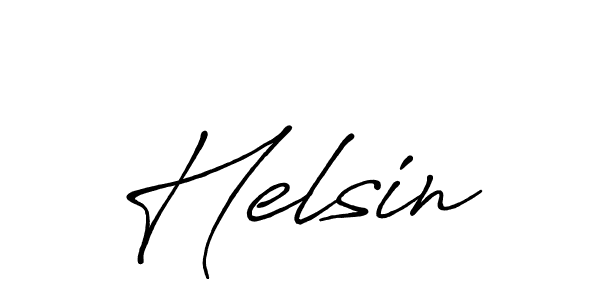 Design your own signature with our free online signature maker. With this signature software, you can create a handwritten (Antro_Vectra_Bolder) signature for name Helsin. Helsin signature style 7 images and pictures png