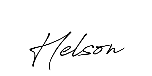 Make a beautiful signature design for name Helson. With this signature (Antro_Vectra_Bolder) style, you can create a handwritten signature for free. Helson signature style 7 images and pictures png