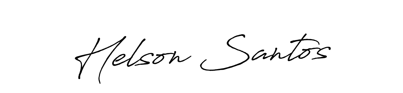 This is the best signature style for the Helson Santos name. Also you like these signature font (Antro_Vectra_Bolder). Mix name signature. Helson Santos signature style 7 images and pictures png