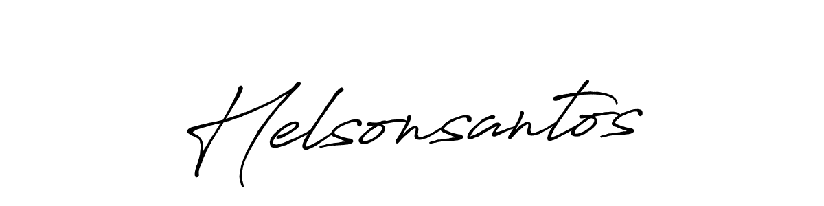 Also we have Helsonsantos name is the best signature style. Create professional handwritten signature collection using Antro_Vectra_Bolder autograph style. Helsonsantos signature style 7 images and pictures png