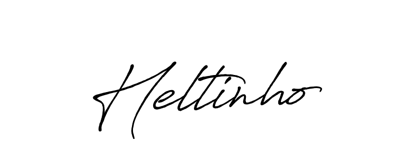 Use a signature maker to create a handwritten signature online. With this signature software, you can design (Antro_Vectra_Bolder) your own signature for name Heltinho. Heltinho signature style 7 images and pictures png