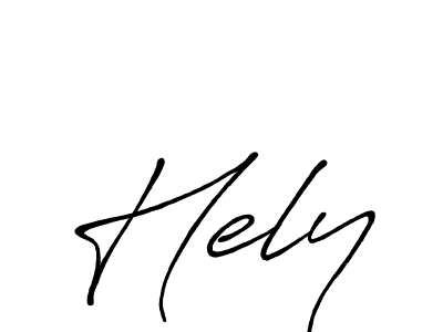 The best way (Antro_Vectra_Bolder) to make a short signature is to pick only two or three words in your name. The name Hely include a total of six letters. For converting this name. Hely signature style 7 images and pictures png