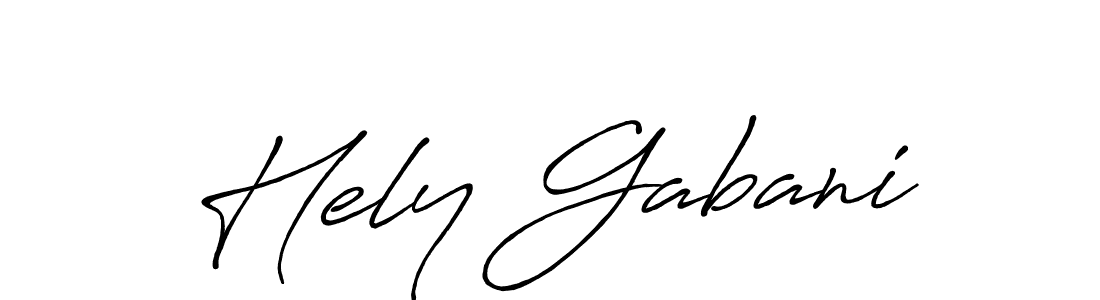 Once you've used our free online signature maker to create your best signature Antro_Vectra_Bolder style, it's time to enjoy all of the benefits that Hely Gabani name signing documents. Hely Gabani signature style 7 images and pictures png