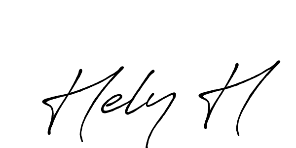 How to make Hely H name signature. Use Antro_Vectra_Bolder style for creating short signs online. This is the latest handwritten sign. Hely H signature style 7 images and pictures png